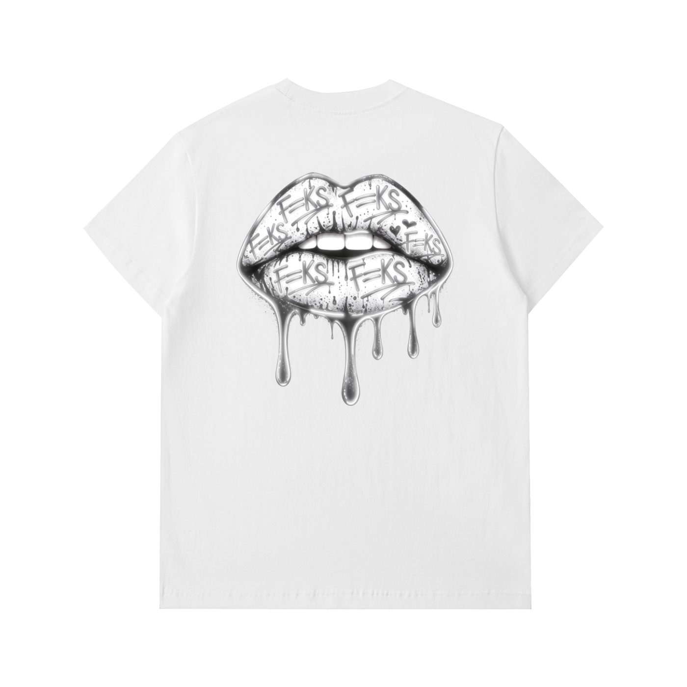 LIPS T-SHIRT - GREY
