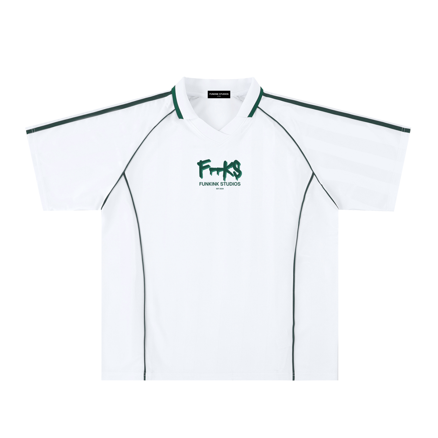 SOCCER JERSEY - WHITE AND GREEN