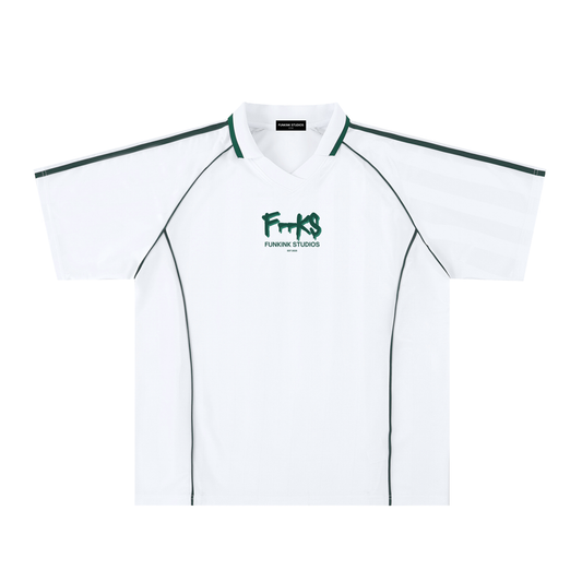 SOCCER JERSEY - WHITE AND GREEN