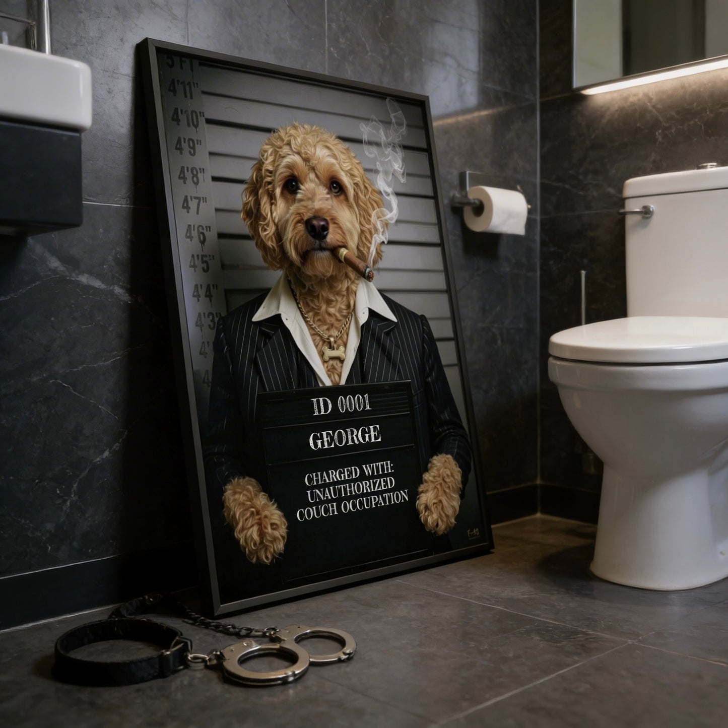 COCKAPOO MUGSHOT - CREAM - PERSONALISED