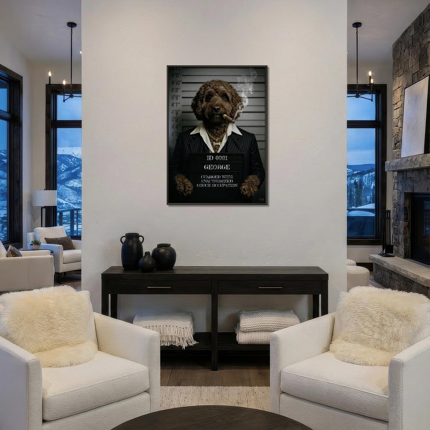COCKAPOO MUGSHOT - BROWN - PERSONALISED