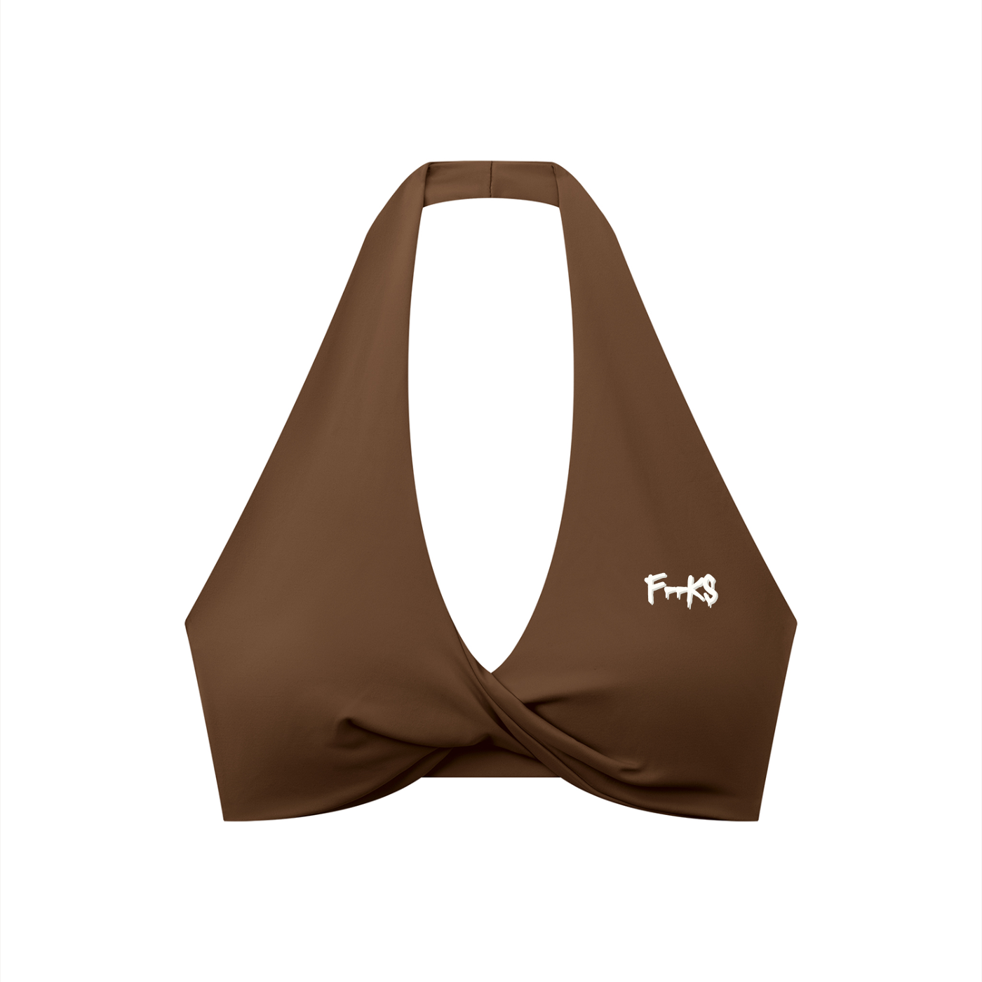 TWISTED HALTER SPORTS BRA - COLOURS