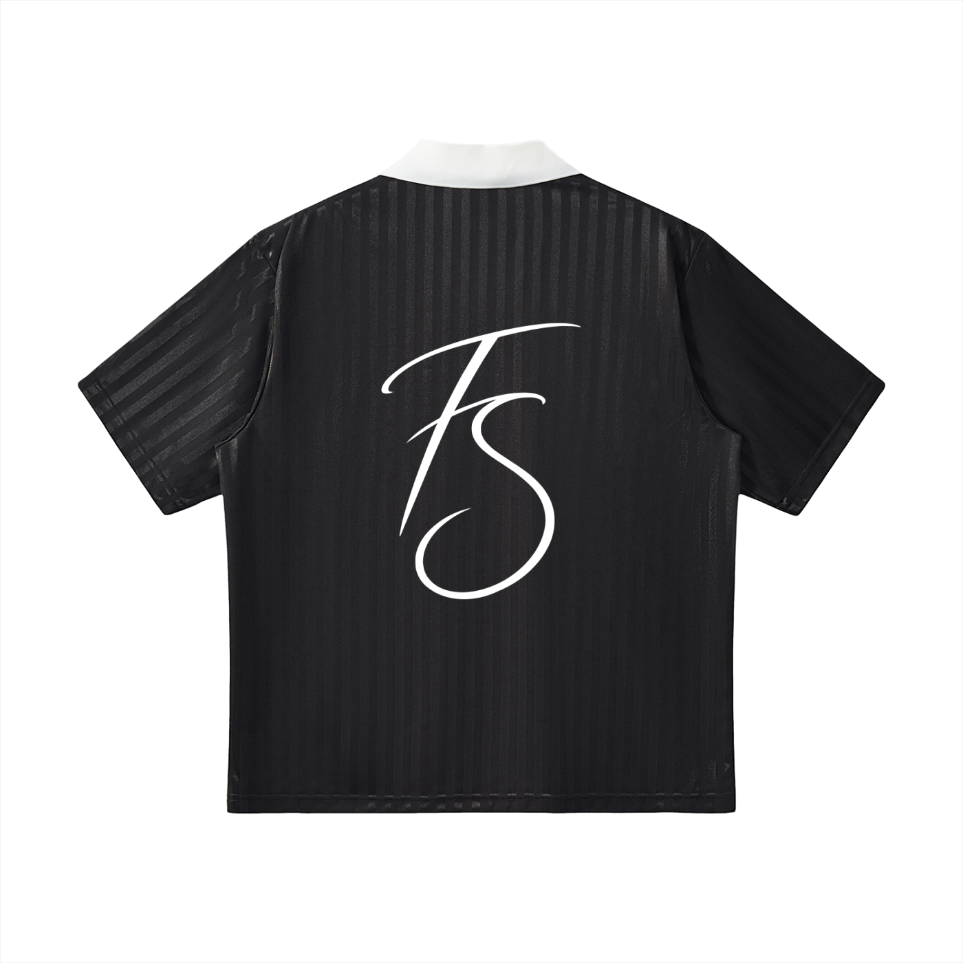 STRIPED SOCCER JERSEY - BLACK