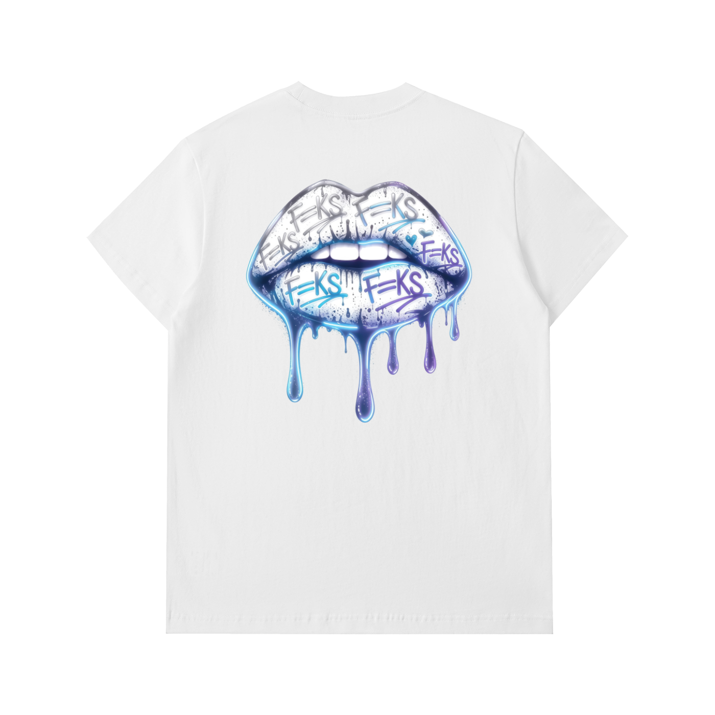 LIPS T-SHIRT - BLUE