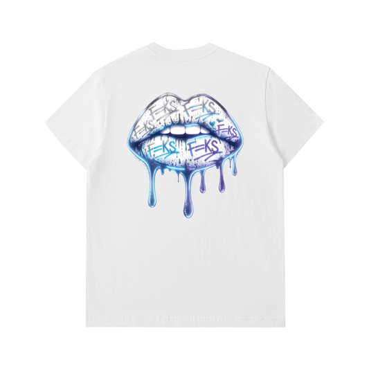 LIPS T-SHIRT - BLUE