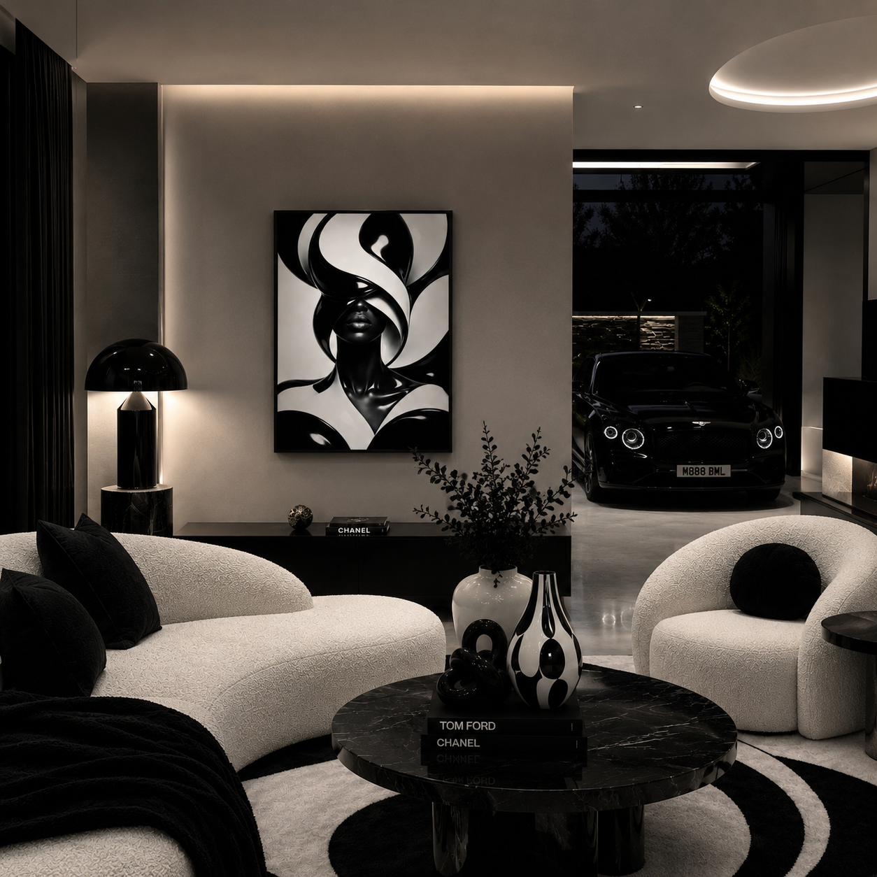 BLACK & WHITE GLOSS