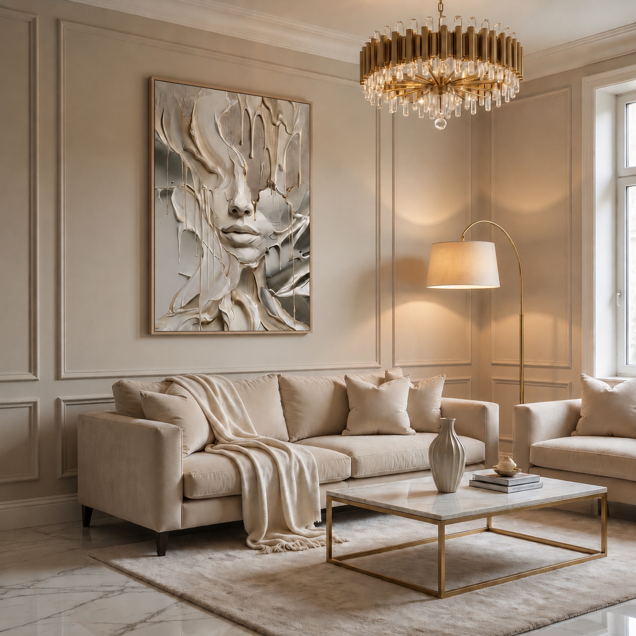 MELTING FACE - Limited Edition Float Frame Canvas