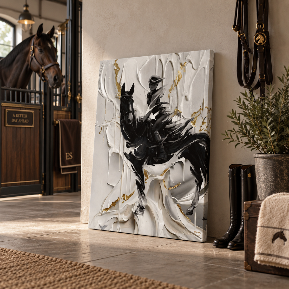 MELTING RIDER - Canvas