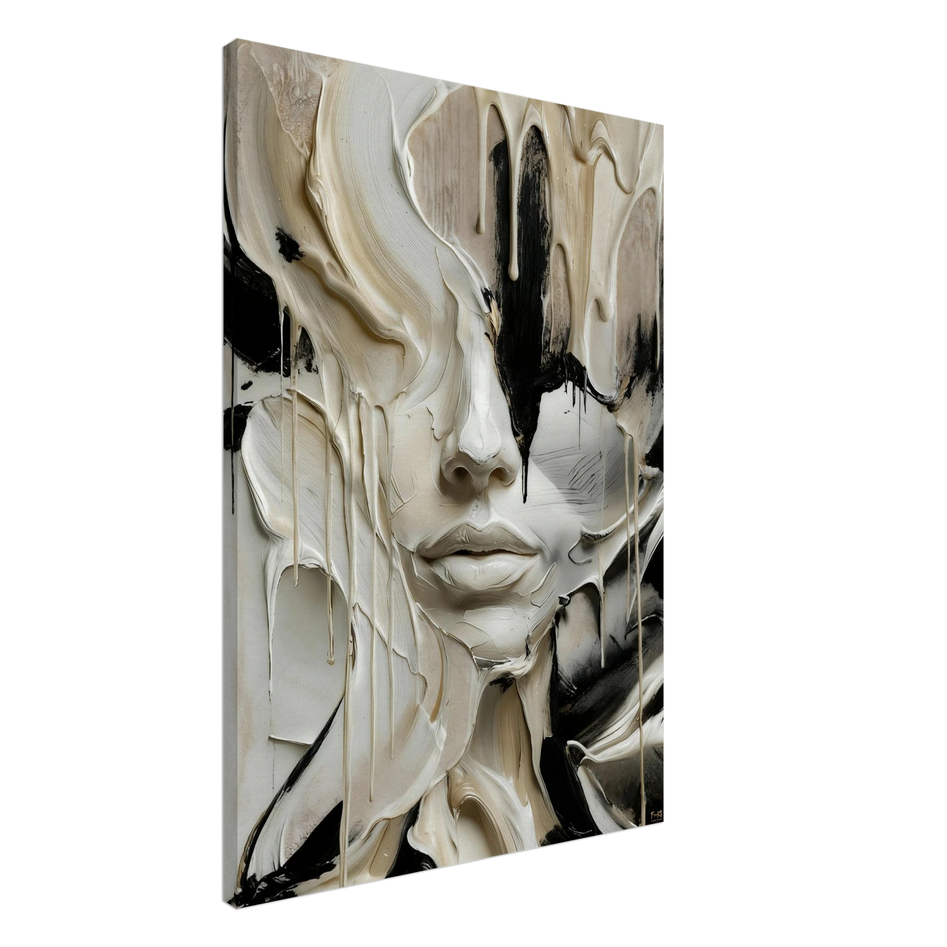 MELTING FACE - BLACK EDITION - Canvas – Funkink Studios