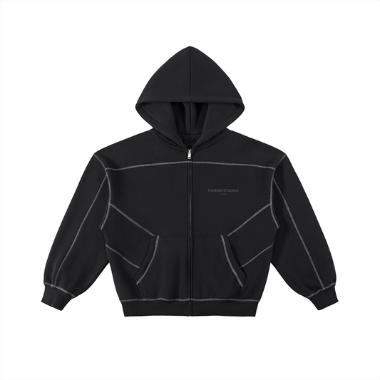 HOODIE - BOXY FLEECE ZIP  FNK1