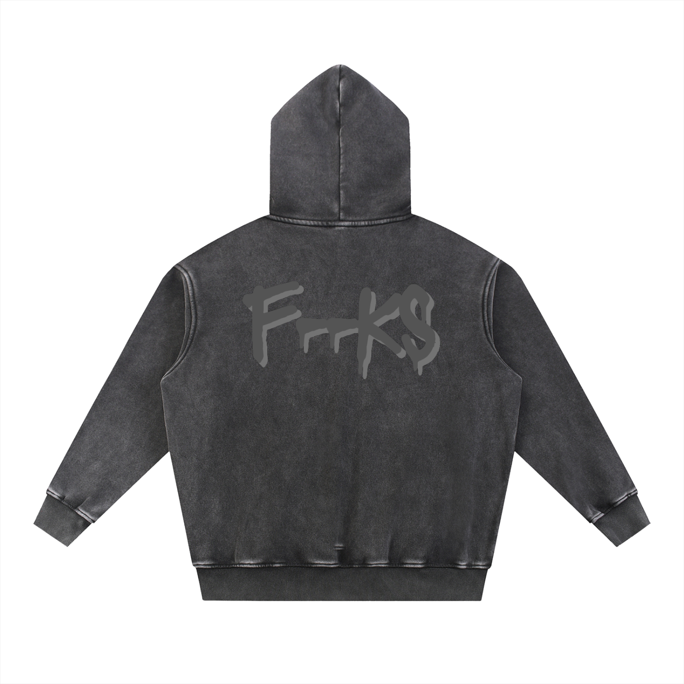 HOODIE - SNOW WASH FLEECED OVERSIZE