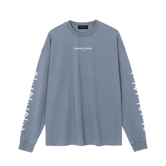 LONG SLEEVE T-SHIRT - VINTAGE WASH BLUE