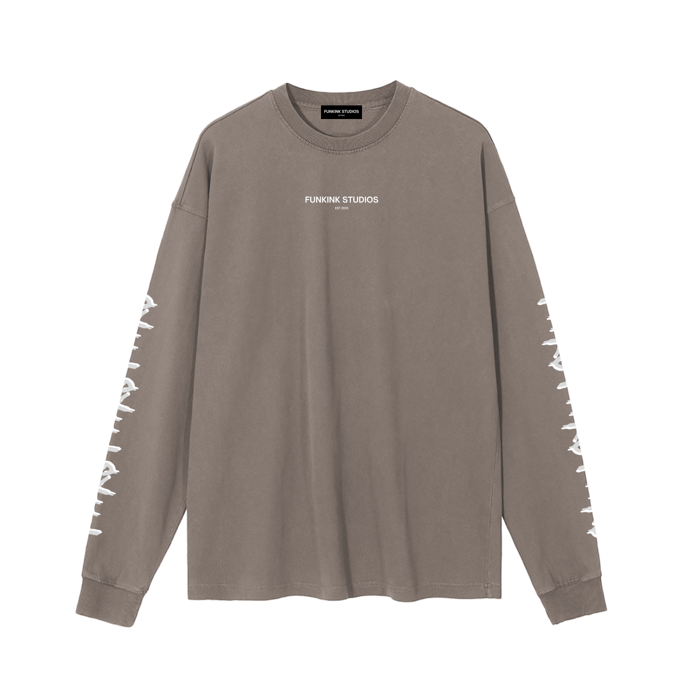 LONG SLEEVE T-SHIRT - VINTAGE WASH BROWN