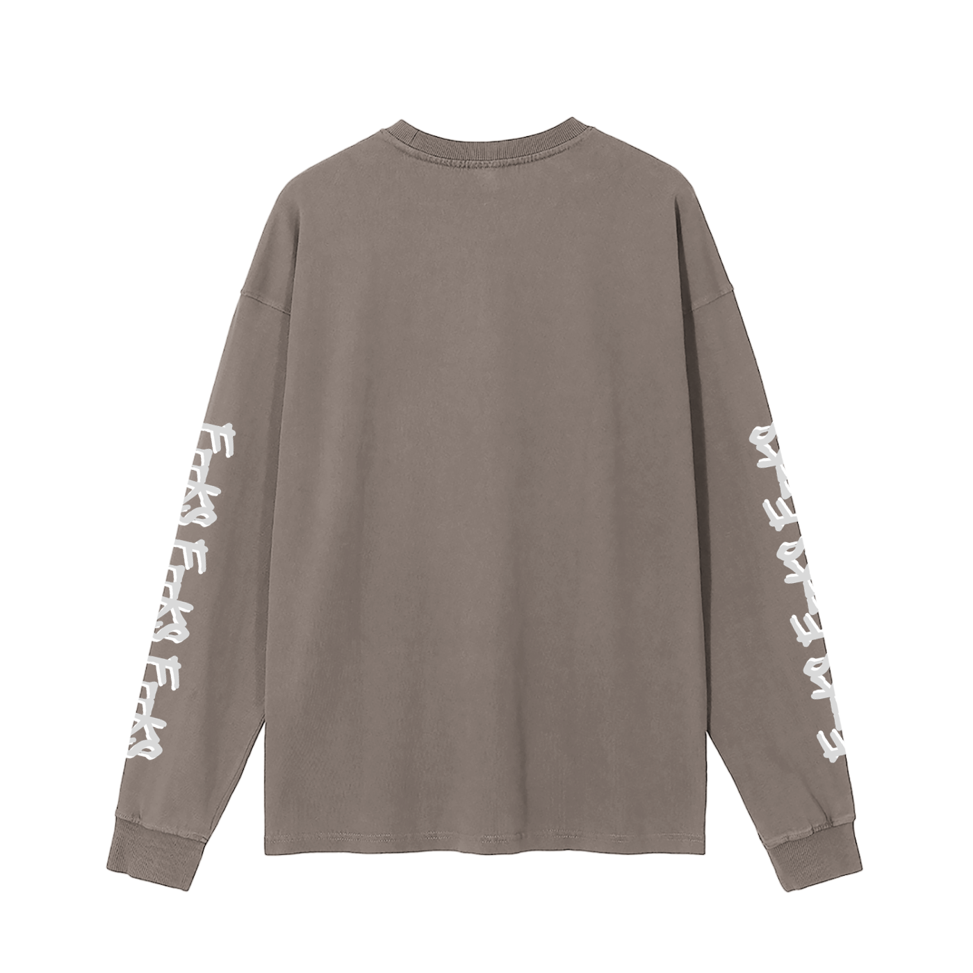 LONG SLEEVE T-SHIRT - VINTAGE WASH BROWN
