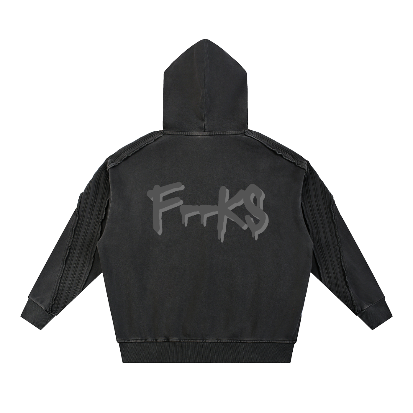 HOODIE - SNOW WASHED RAW EDGE