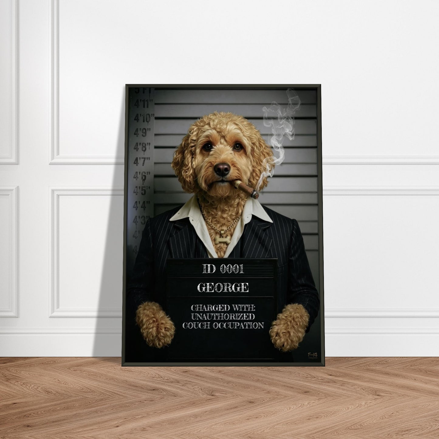 COCKAPOO MUGSHOT - CREAM - PERSONALISED