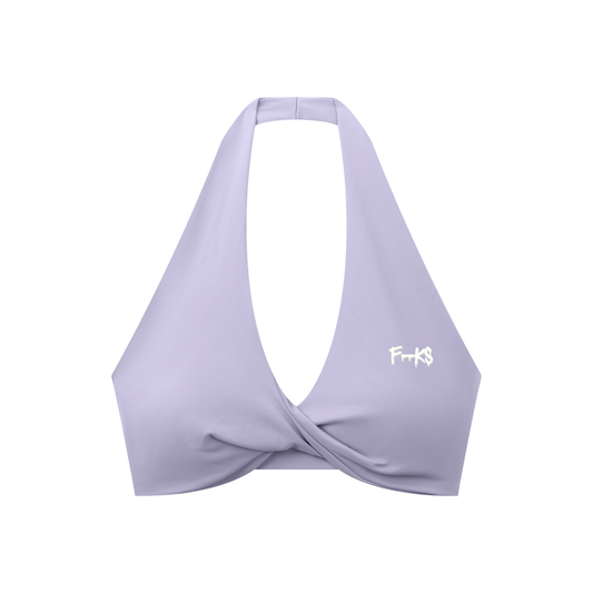 TWISTED HALTER SPORTS BRA - COLOURS