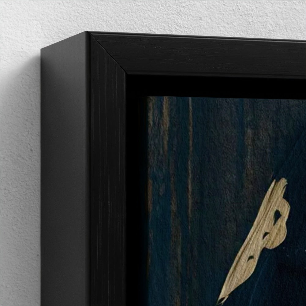 MELTING FACE - BLUE EDITION - Limited Edition Float Frame Canvas