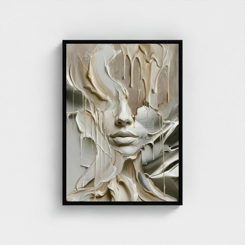 MELTING FACE - Limited Edition Float Frame Canvas
