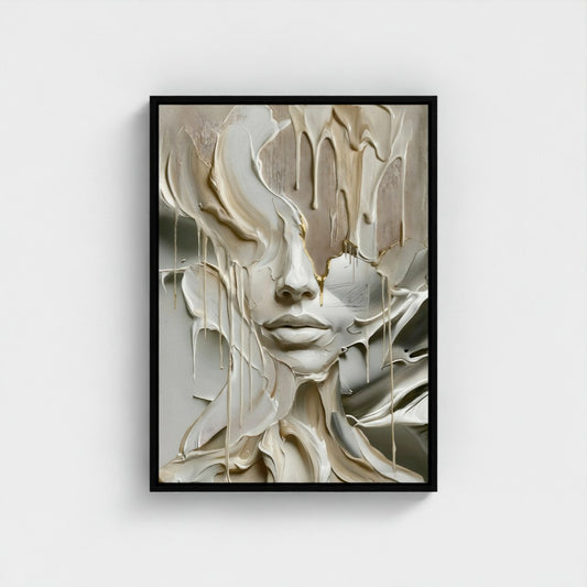 MELTING FACE - Limited Edition Float Frame Canvas