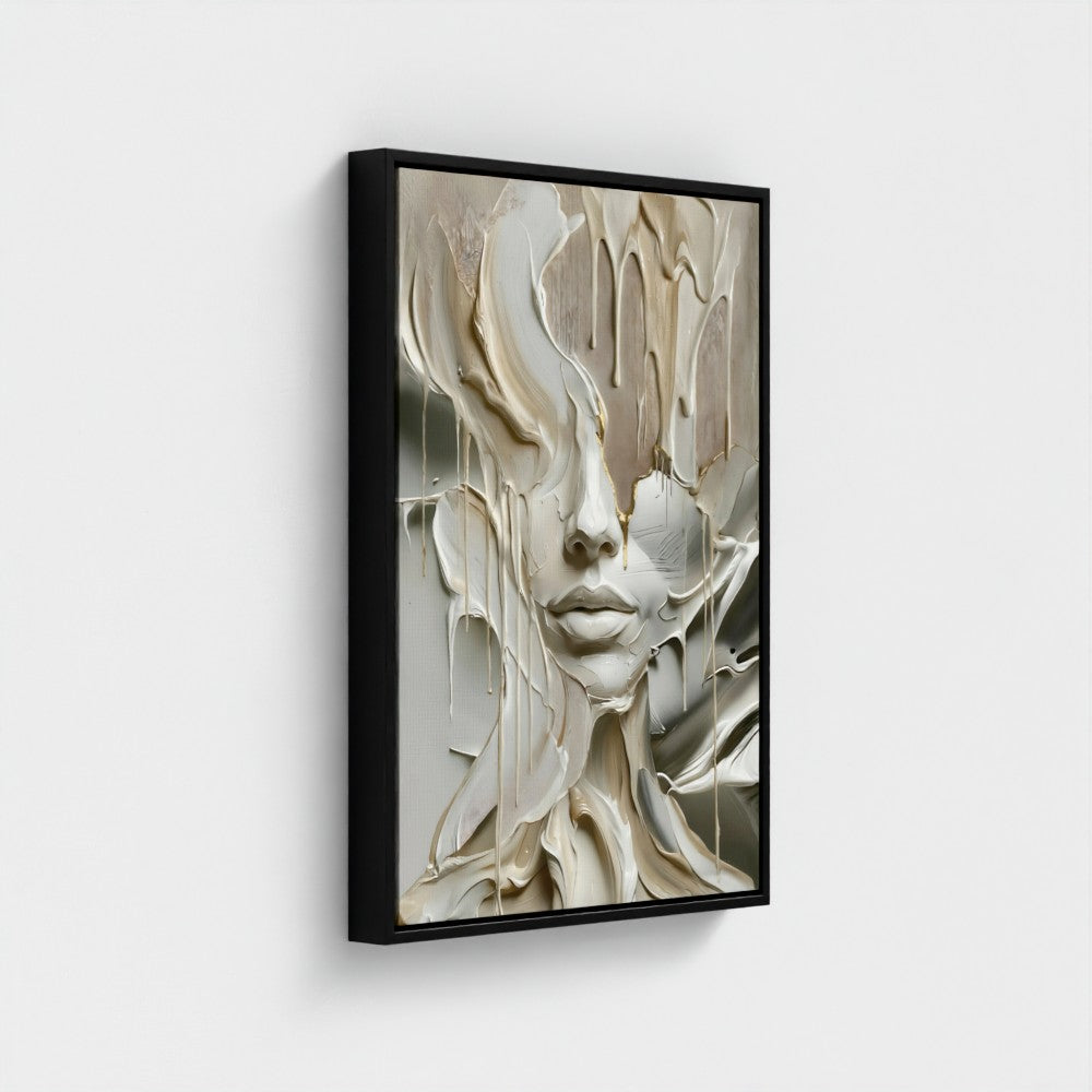 MELTING FACE - Limited Edition Float Frame Canvas