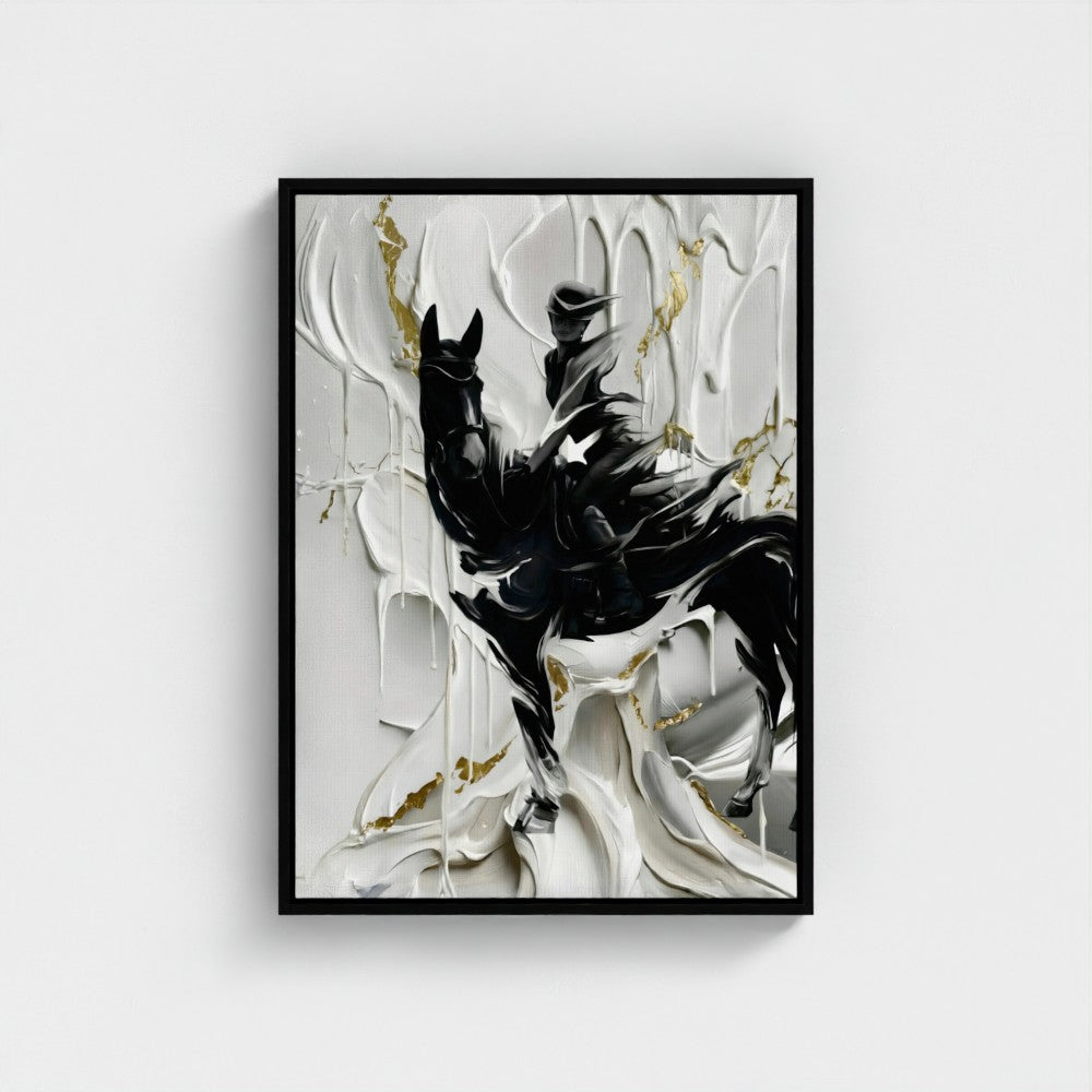 MELTING RIDER - Limited Edition Float Frame Canvas