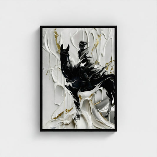 MELTING RIDER - Limited Edition Float Frame Canvas