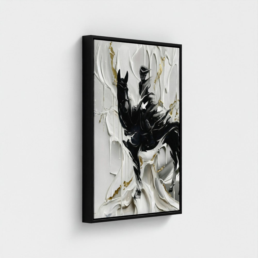 MELTING RIDER - Limited Edition Float Frame Canvas