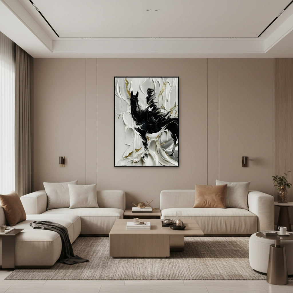 MELTING RIDER - Limited Edition Float Frame Canvas